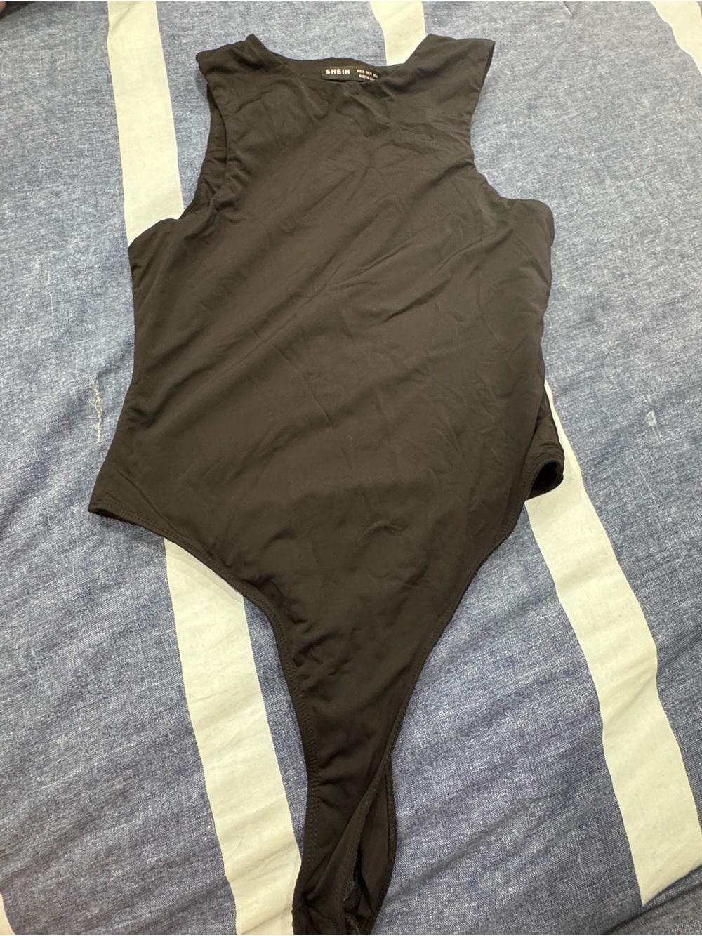Black Sleeveless Bodysuit